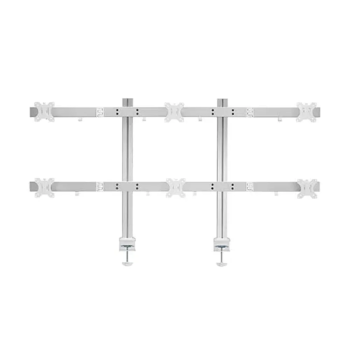 Skill Tech SH38 C06 Fit Screen Size of 17″ to 30″ With Weight Upto 8Kg Six Screens Heavy-Duty Aluminium Monitor Arms