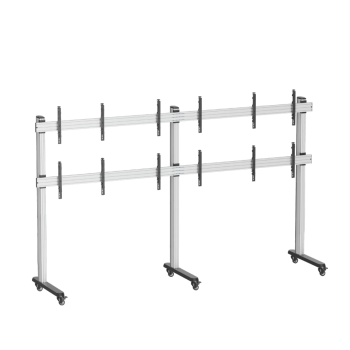 Skill Tech SH 02X03VFSN Fit Screen Size of 45″ to 55″ With Weight Upto 50Kg Six Screen Video Wall Cart