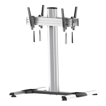 Skill Tech SH BB02VFS Fit Screen Size of 37″ to 70″ With Weight Upto 50Kg Dual Stacking Screens TV Cart