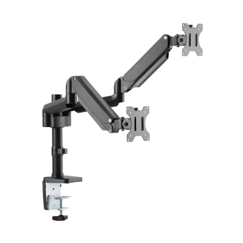 Skill Tech SHT26 C024UP Fit Screen Size of 17″ to 32″ With Weight Upto 8Kg Dual Monitor Thin Gas Spring Assisted Aluminium Monitor Arm