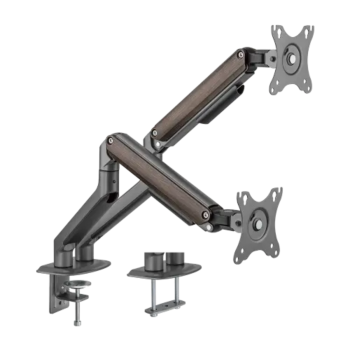 VSYS VMAE-C024 Fit Screen Size of 17″ to 32″ With the Weight Upto 9Kg for Dual Monitor Economical Spring-Assisted Monitor Arm