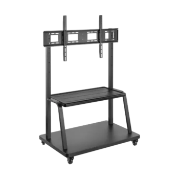 VSYS VTL-1035LE Fit Screen Size of 55″ to 100″ With the Weight Upto 150Kg For Heavy Duty Height Adjustable Steel TV Cart