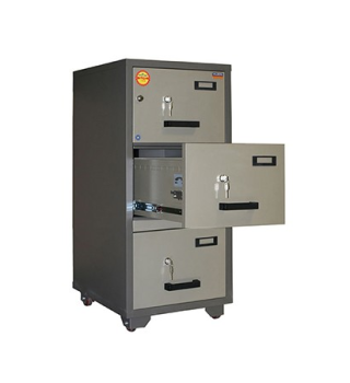 Valberg FC 3K-KK Fire Resistant 3 Drawer Filing Cabinet 