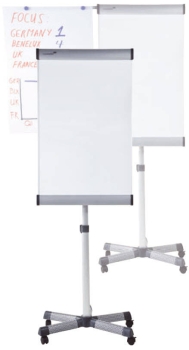 Legamaster Premium Mobile Flipchart Triangle (Lacquered Steel)