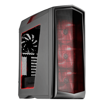 SilverStone Primera Series PM01TR-W Titanium with Red LED Computer Case