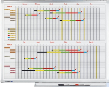 Legamaster Professional Year Planner 6 Month Format 90x120 cm