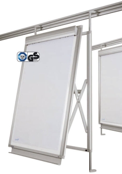 Legamaster Wall Rail Flip Chart for Legaline Dynamic Anodised Aluminium