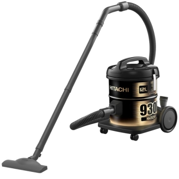 Hitachi CV930F24CBSBK 1600 Watt Drum Vacuum Cleaner - Black