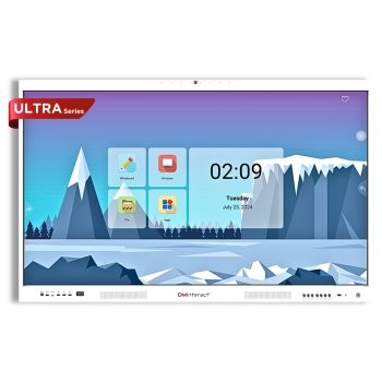 DMInteract Ultra Series 75" 4K 20 Touch Point With Built-In 48MP Camera, 8 Array Microphone, Dual Speakers, NFC & Fingerprint Smart Interactive Flat Panel Display With OPS Module (Optional)