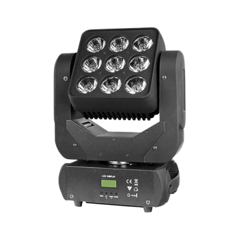 DMInteract DM-MHL9-12W IP67 9 LEDs Matrix Limitless Moving Head Stage Light