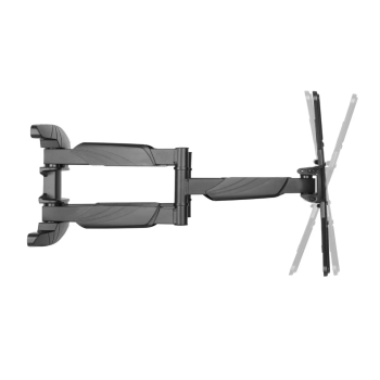 Skill Tech SH50 446P Fit Screen Size of 23″ to 55″ With Weight Upto 40Kg Elegant Double Arm Full-Motion TV Wall Mount