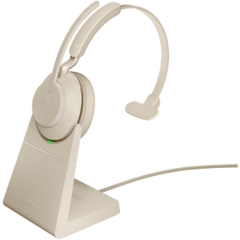 Jabra Evolve2 65 Link380a MS Mono Wireless On-Ear Headset + Stand 