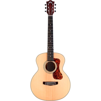 Guild Jumbo Junior Flamed Maple Acoustic-Electric Guitar Natural