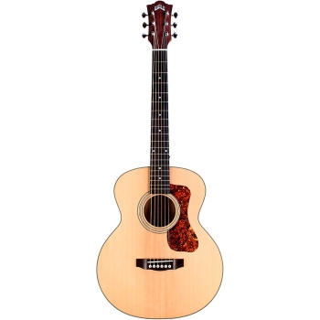 Guild Jumbo Junior Flamed Maple Acoustic-Electric Guitar Natural