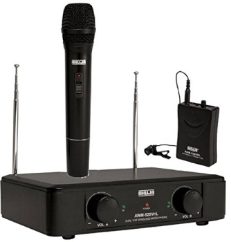 Ahuja AWM520VHL Microphone Wireless Dual Channel UHF System