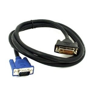 HDE DVI 24+5 (DVI-I) male to VGA male Cable 1.5M