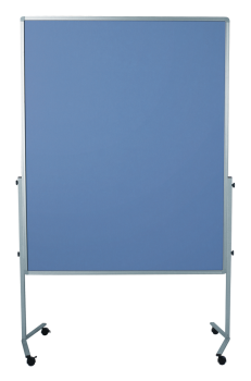 Legamaster 7-204200 Premium Mobile Moderation Board 150x120cm Blue-Grey / Felt