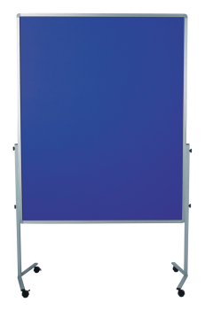 Legamaster 7-204400 Premium Mobile Moderation Board 150x120cm Navy Blue / Felt