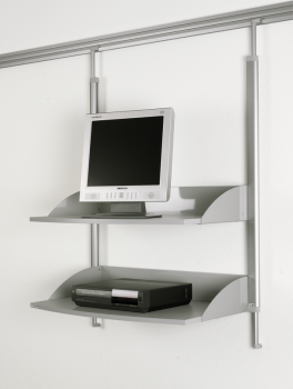 Legamaster 7-325400 TV-Video Shelf Unit Legaline Dynamic Anodised Aluminium