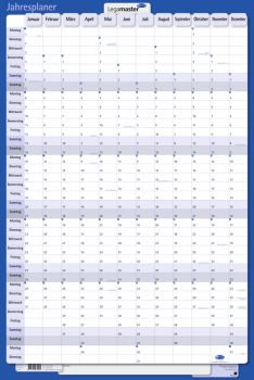 Legamaster 7-421021-16 Traditional Vertical Cardboard Year Planner