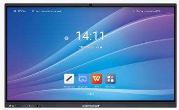 DMInteract C Series 110" 4K Interactive Flat Panel Display With Built-In 48MP Camera, 8 Array Microphone, NFC & Fingerprint Security, 10W Dual Speakers, 8GB RAM 128GB ROM, Android 14 And Windows 11 OPS Module (Optional)