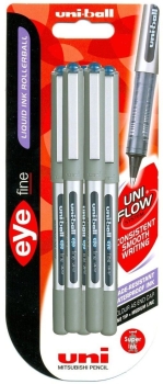 Uniball Ub157 Fine Roller Pen .7mm Blue - Set of 10