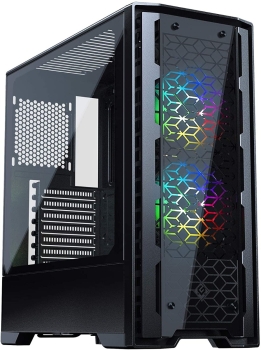 MetallicGear MG-NE520G Tempered Glass Front Design Tower Case