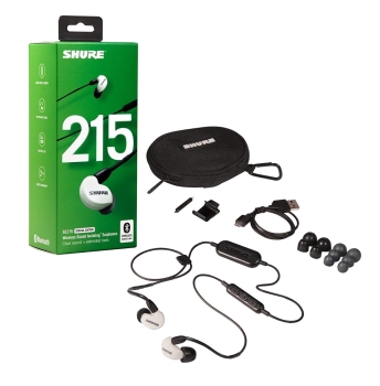Shure SE215SPE-W-BT1 Wireless Sound Isolating Earphones with Bluetooth Enabled Communication Cable