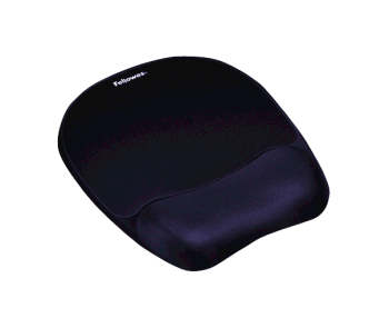 Fellowes Memory Foam Mouse Pad/Wrist Rest- Dark Blue