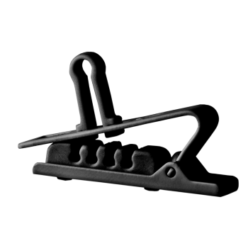 AKG H2 Croco Clip 5 Pack for MicroLite Microphones Black