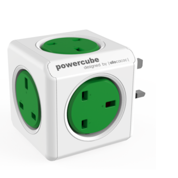 Allocacoc 7100GN/UKORPC PowerCube Original, UK, Green