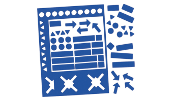 Legamaster Assorted Magnetic Symbols Approx. 20 mm high, Blue