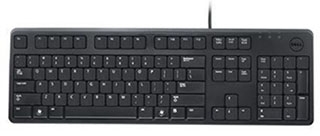 Dell Quietkey USB Keyboard (QWERTY) Black -Russian