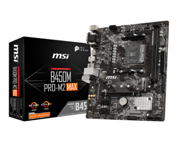 MSI B450M PRO-M2 MAX AM4 Micro-ATX Motherboard