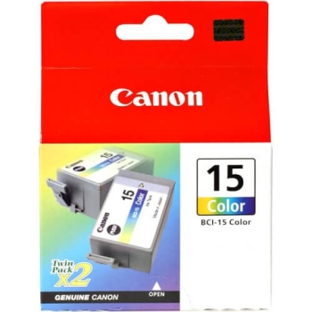 Canon BCI-15 Twin Pack Color Ink Cartridges