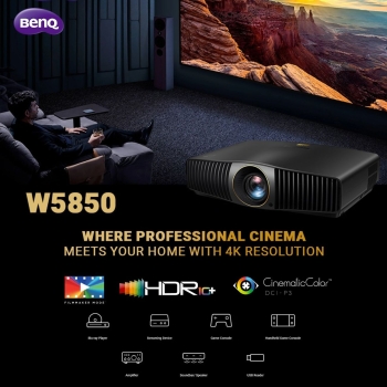 BenQ W5850 2600 ANSI Lumens True 4K UHD Laser Projector