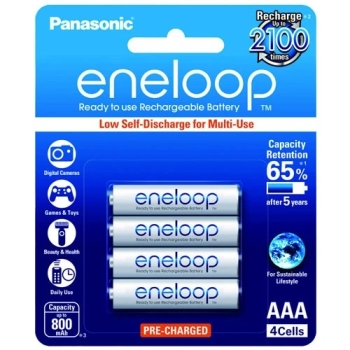 Panasonic BK-4MCCE-4BT Eneloop AAA Rechargeable Batteries