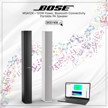Bose MSA12X – 120W Power, Bluetooth Connectivity – Portable PA Speaker