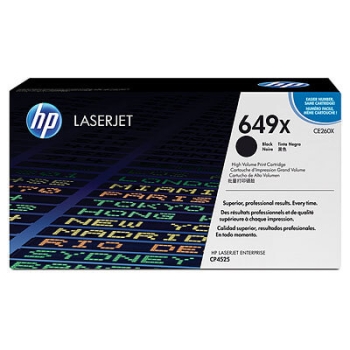 HP 649X High Yield Black LaserJet Toner Cartridge CE260X