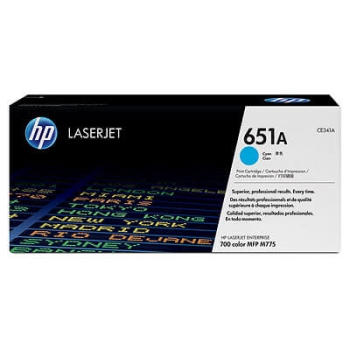 HP 651A Cyan LaserJet Toner Cartridge CE341A