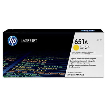 HP 651A Yellow LaserJet Toner Cartridge CE342A