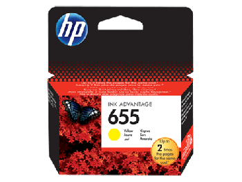 HP 655 Yellow Original Ink Advantage Cartridge (CZ112AE)