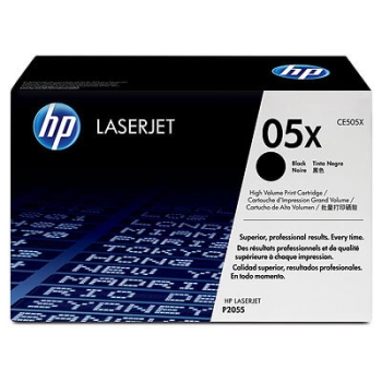 HP 05X High Yield Black Original LaserJet Toner Cartridge CE505X