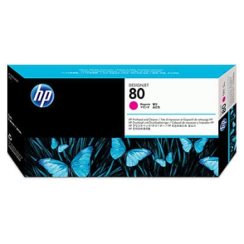 HP C4822A 80 Magenta Printhead and Printhead Cleaner