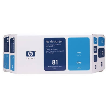 HP C4991A Cyan Dye Ink Cartridge and Printhead 