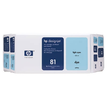 HP C4994A Light Cyan Dye Ink Cartridge and Printhead