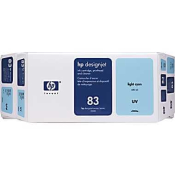 HP C5004A Light Cyan UV Ink Cartridge and Printhead