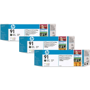 HP C9480A Pigment Matte Black Ink (3 Pack) Cartridge