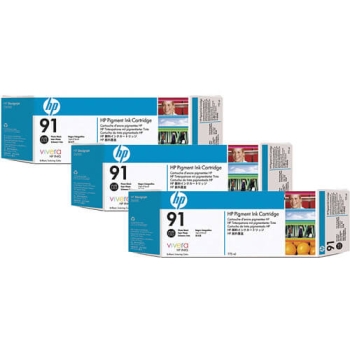 HP C9481A Pigment Photo Black Ink (3 Pack) Cartridge 