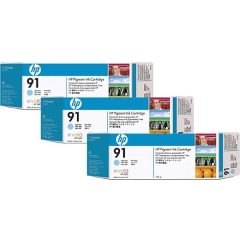 HP C9486A Pigment Light Cyan (3 Pack) Ink Cartridge